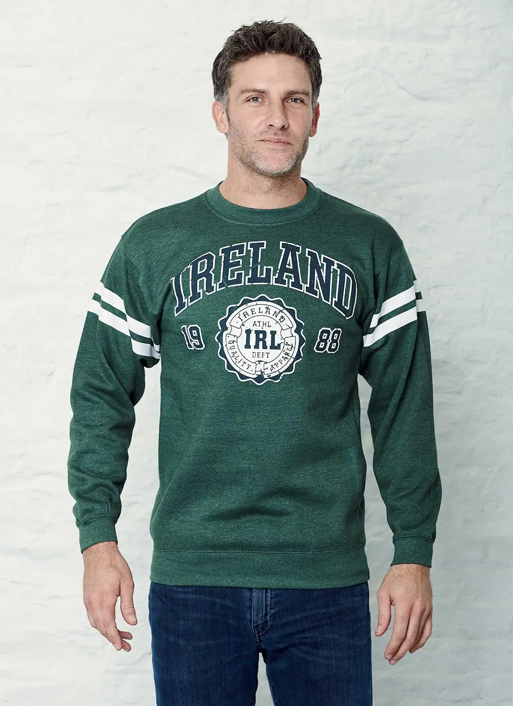 Ireland Stripe Sleeve Sweatshirt
