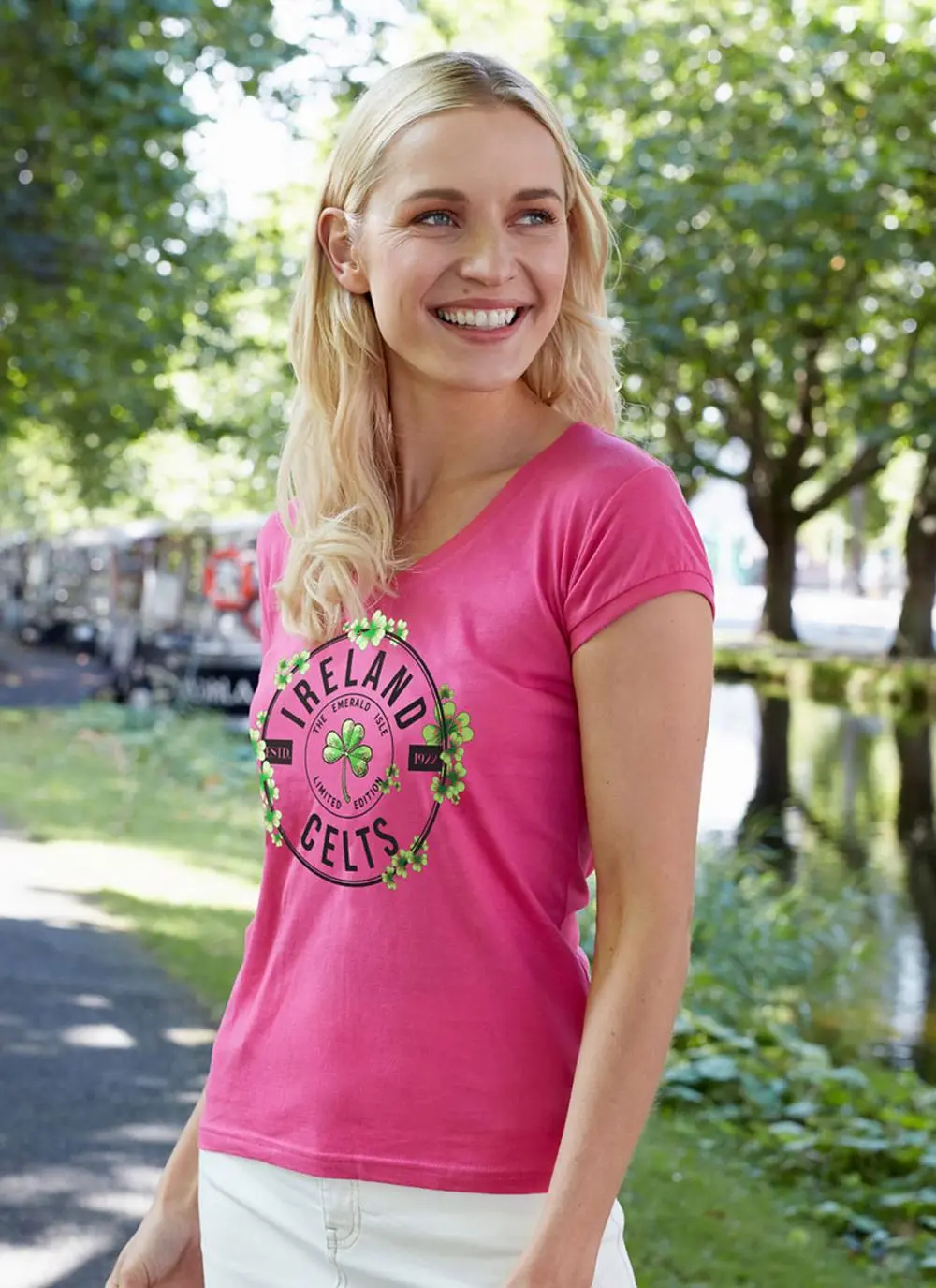 Ireland Celts Stamp V-Neck T-Shirt