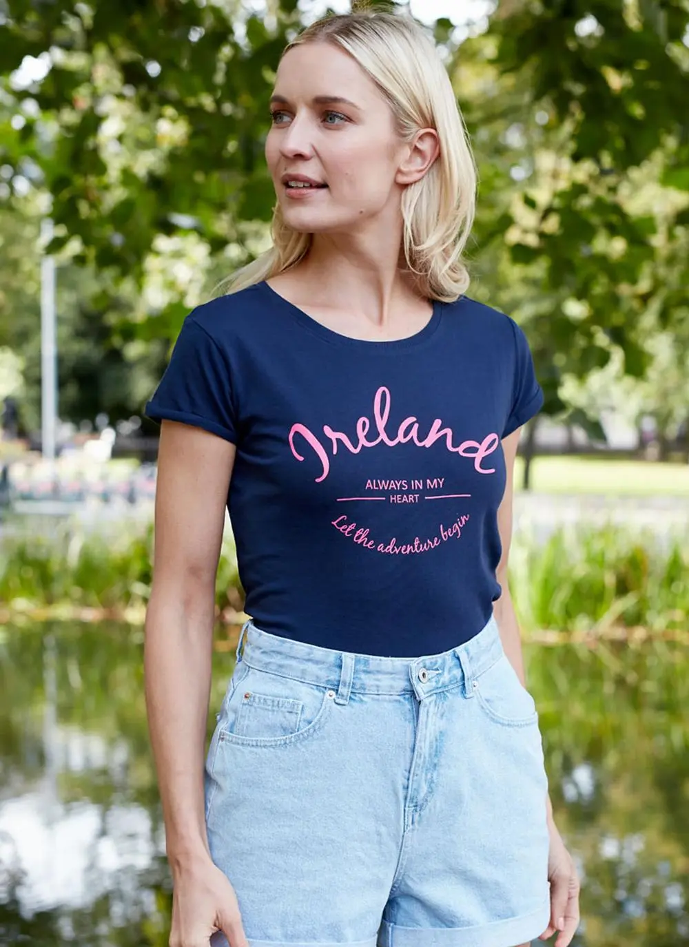 Ireland Neon V-Neck T-Shirt