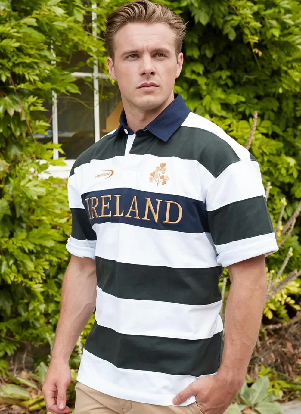 Ireland Stripe Short Sleeve Rugby Shirt