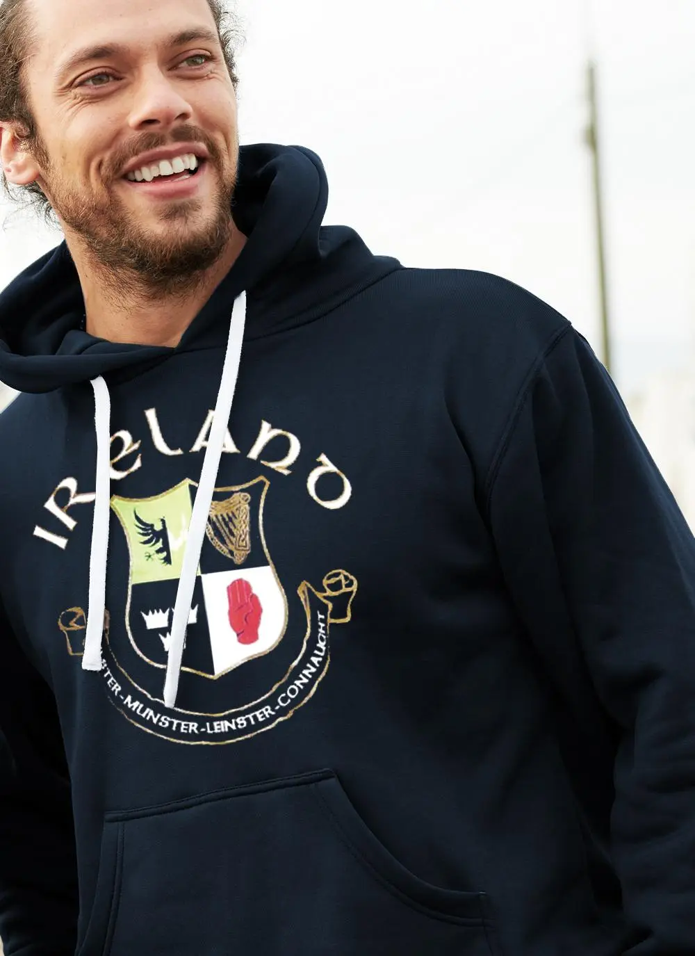 Unisex Ireland Four Province Crest Hoodie