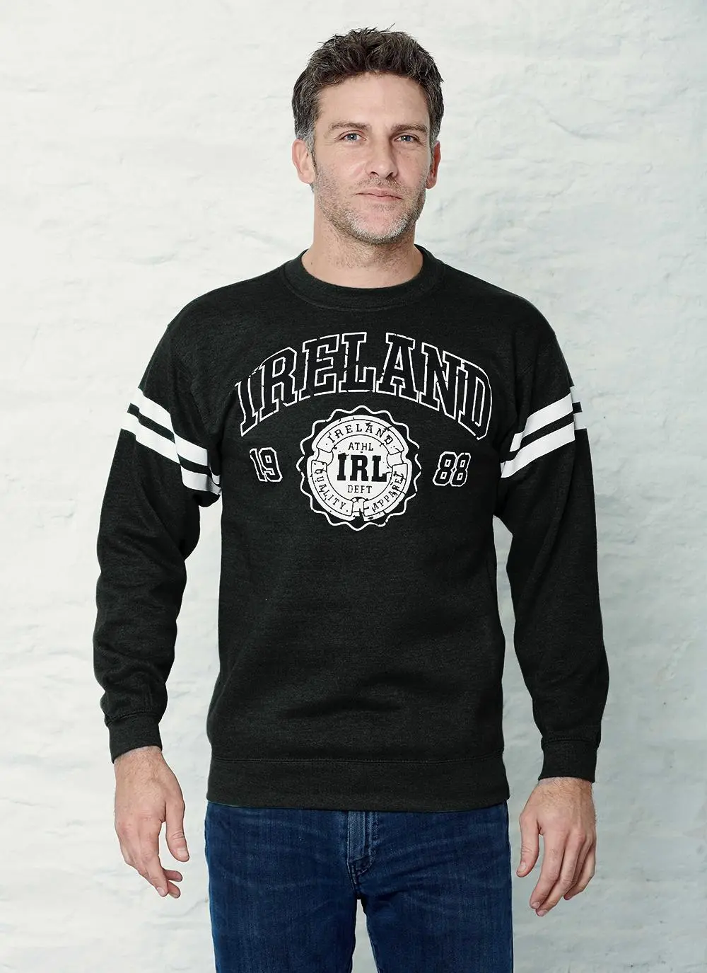 Ireland Stripe Sleeve Sweatshirt