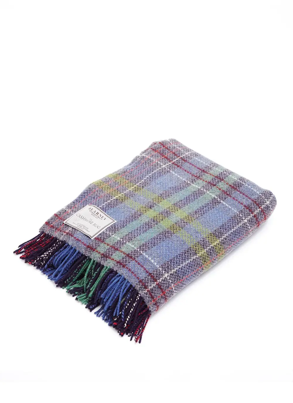 Irish Country Check Wool Cashmere Throw