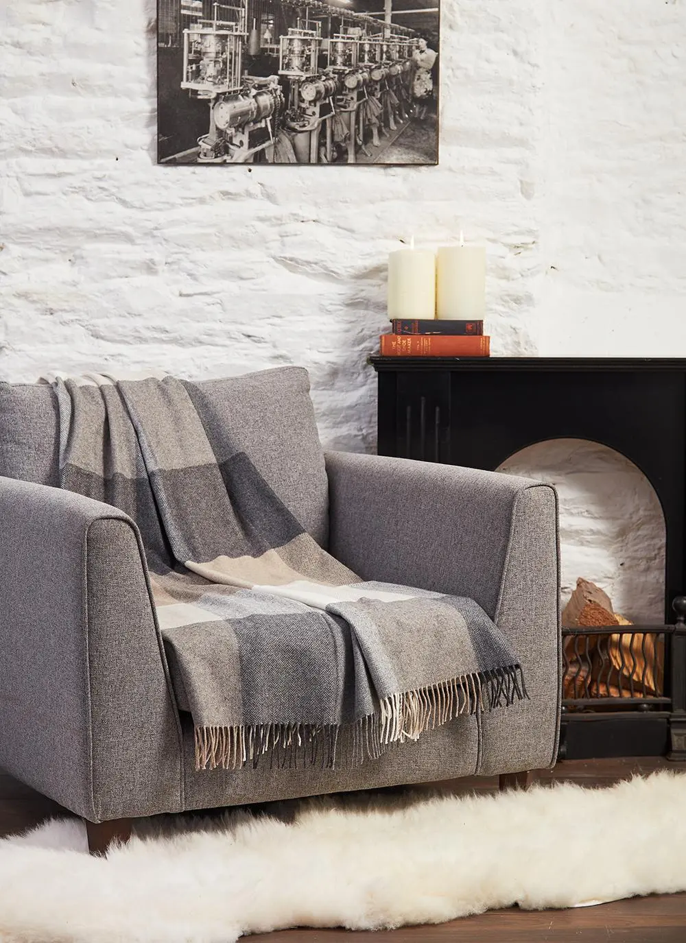 Irish Fields Cashmere Throw