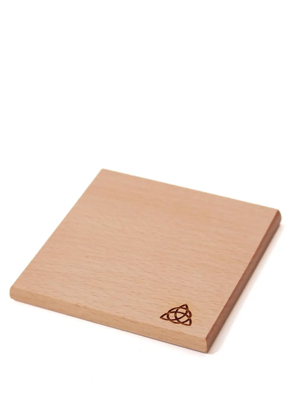 Irish Trinity Knot Beech Coasters Set of 6