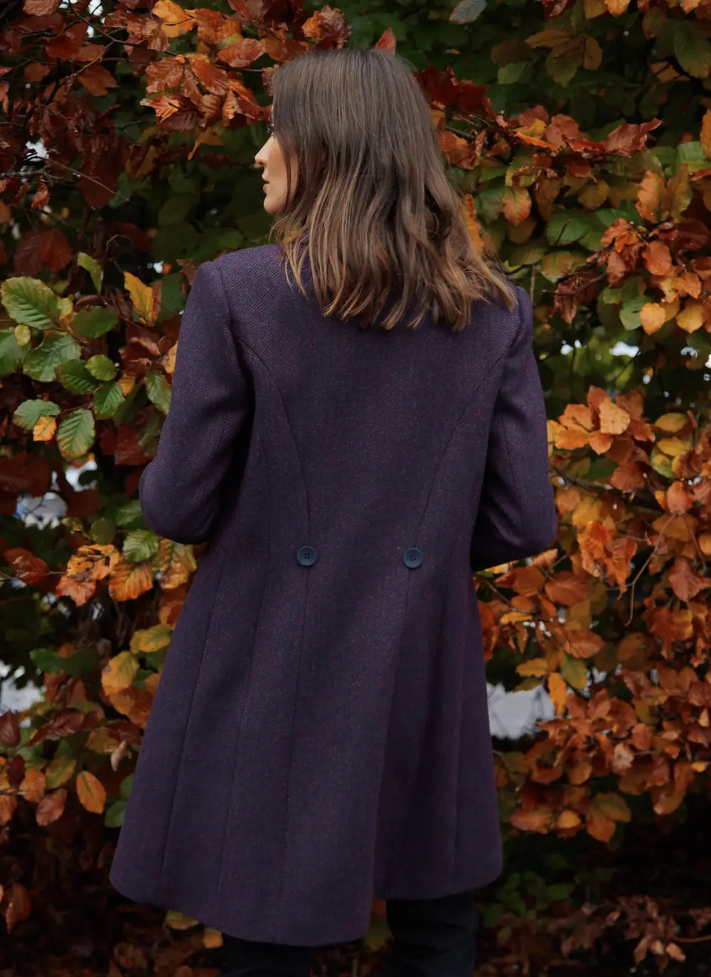 Irish Tweed Mid-Length Coat