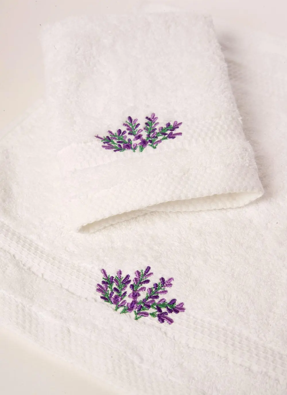 Irish Lavender Face Cloth And Guest Towel