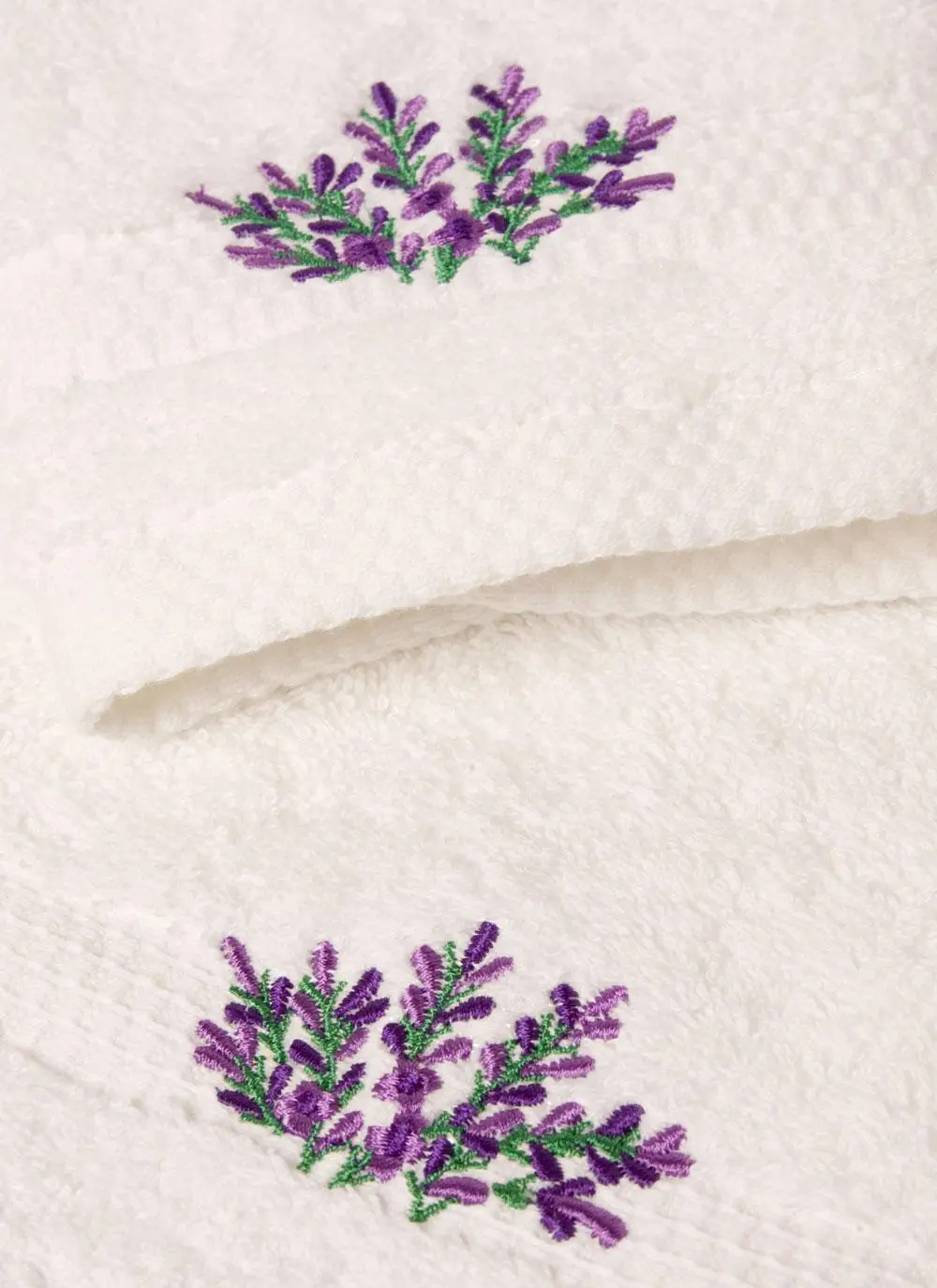 Irish Lavender Face Cloth And Guest Towel