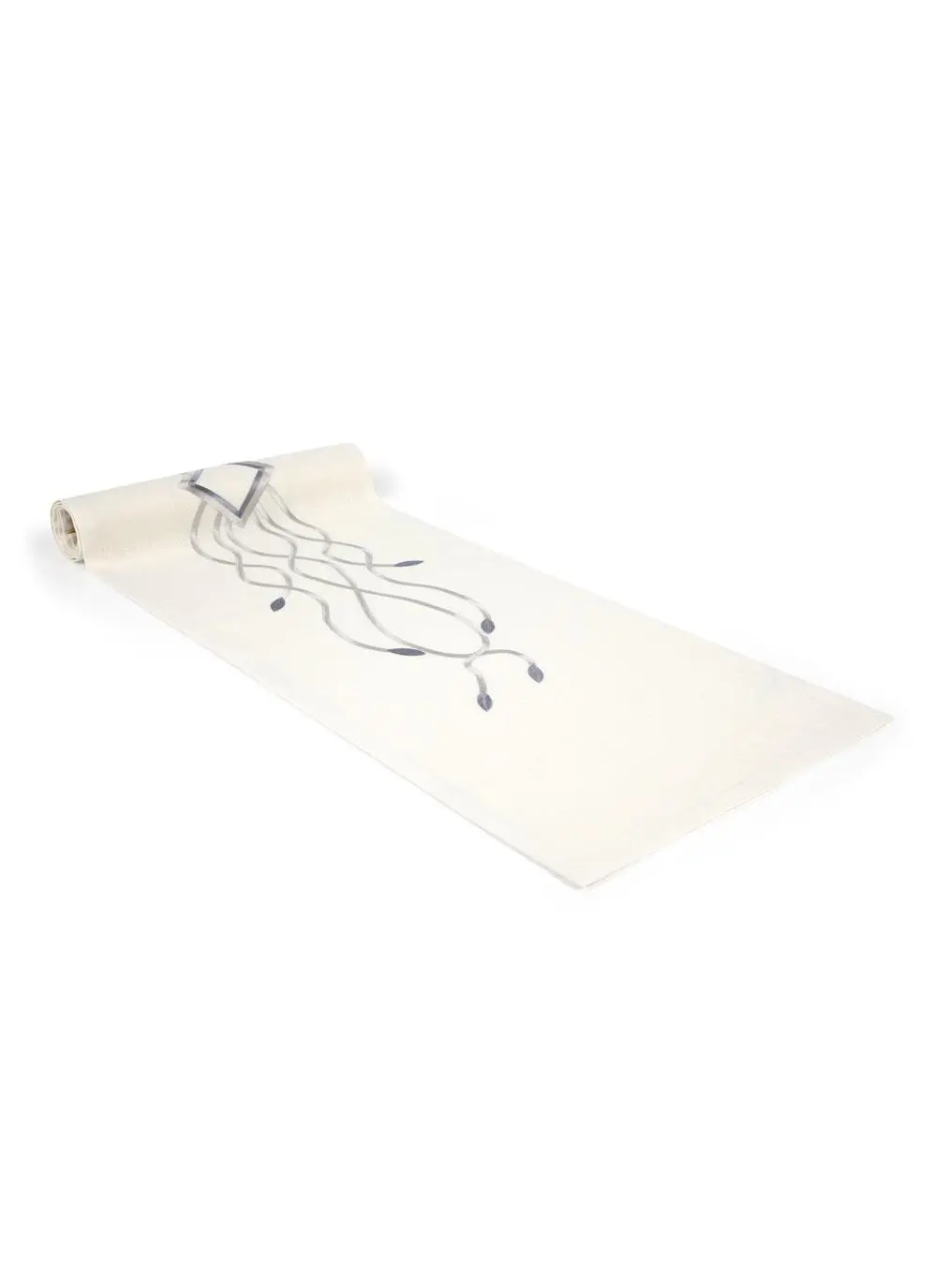 Cream Tree Of Life Linen Table Runner