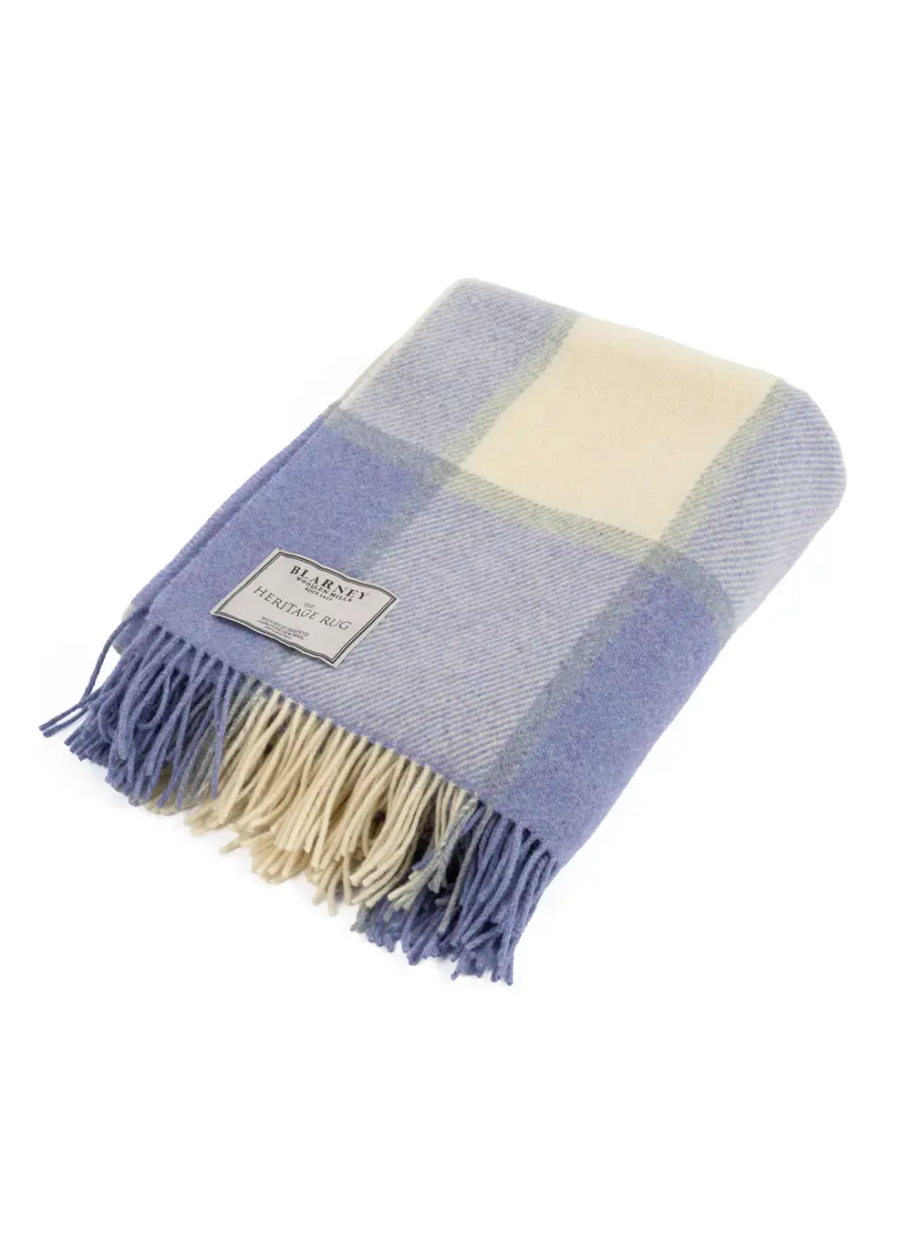 Lavender Check Pure New Wool Throw