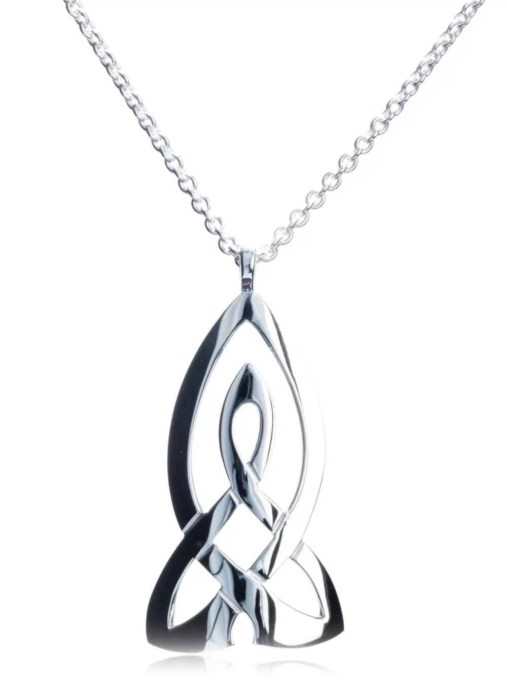 Large Celtic Knot Curved Pendant
