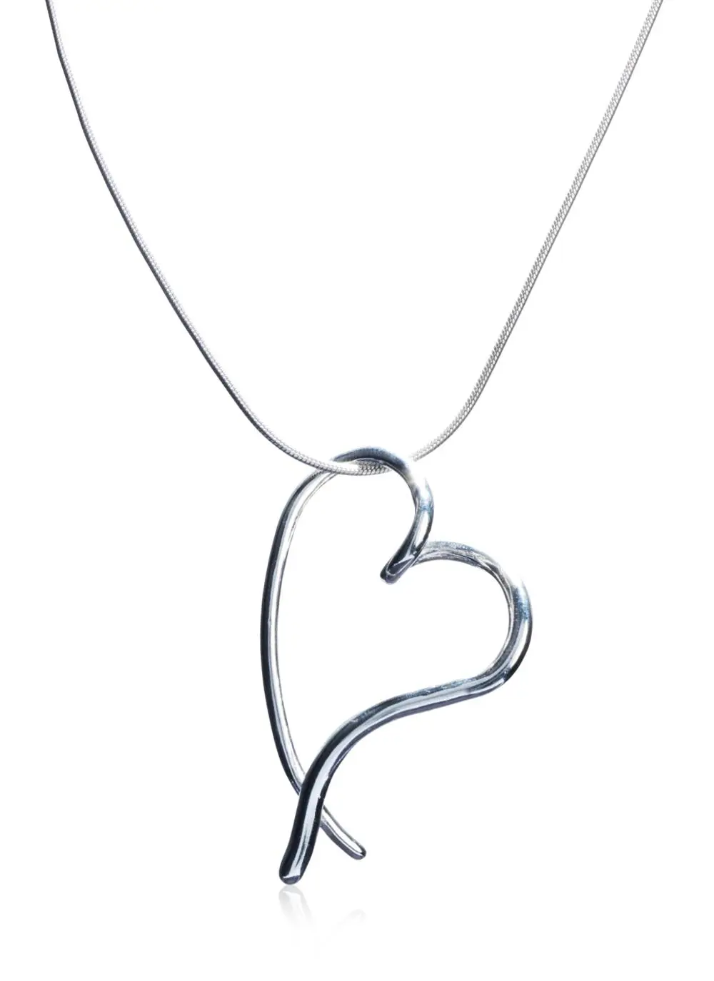 Gra Large Twist Sterling Silver Pendant