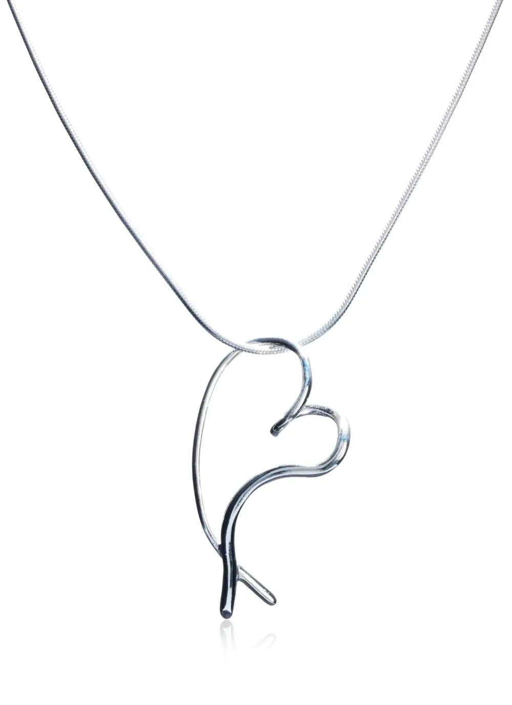 Gra Medium Sterling Silver Twist Pendant 