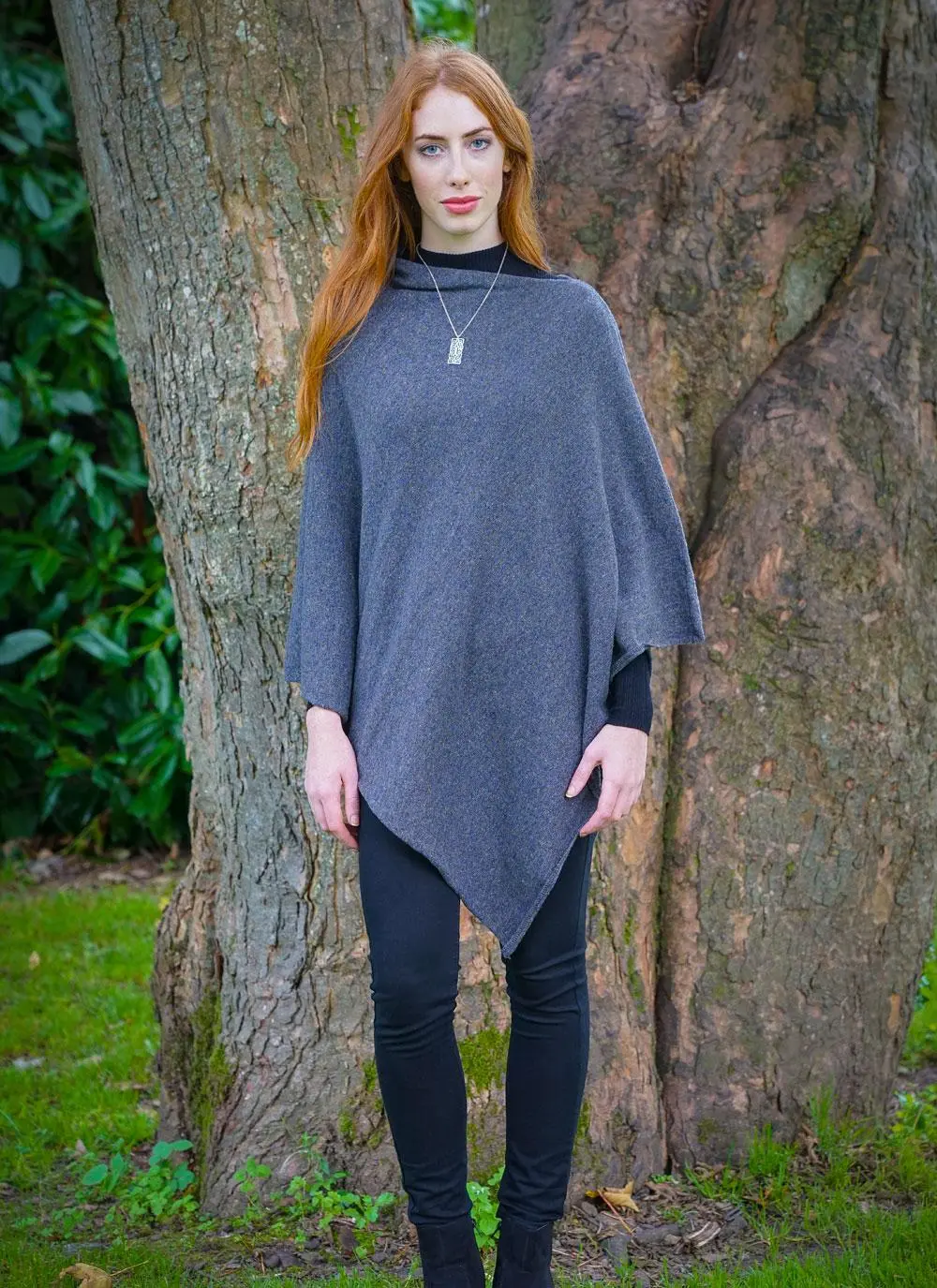 Julie Wool Mix Poncho