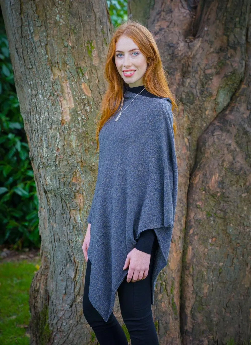 Julie Wool Mix Poncho