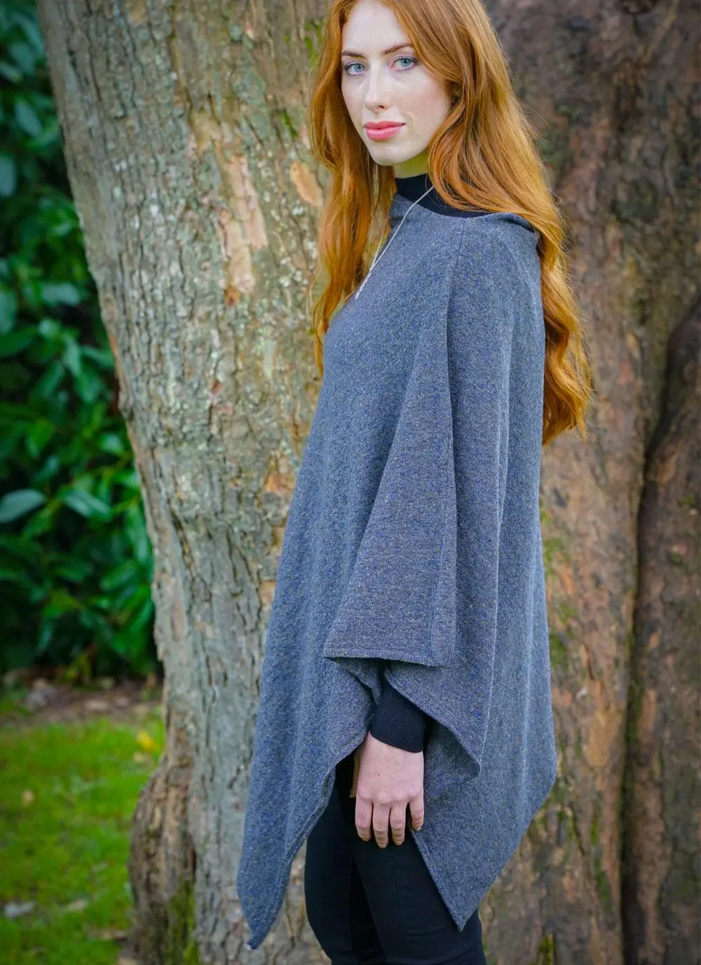 Julie Wool Mix Poncho