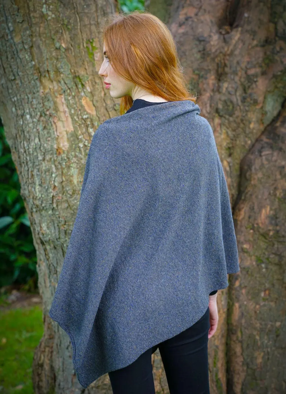 Julie Wool Mix Poncho
