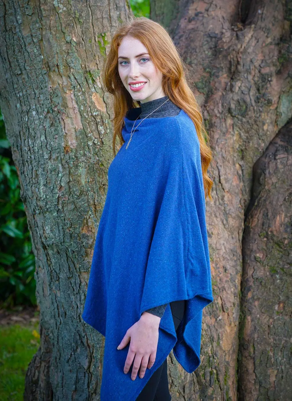 Julie Wool Mix Poncho
