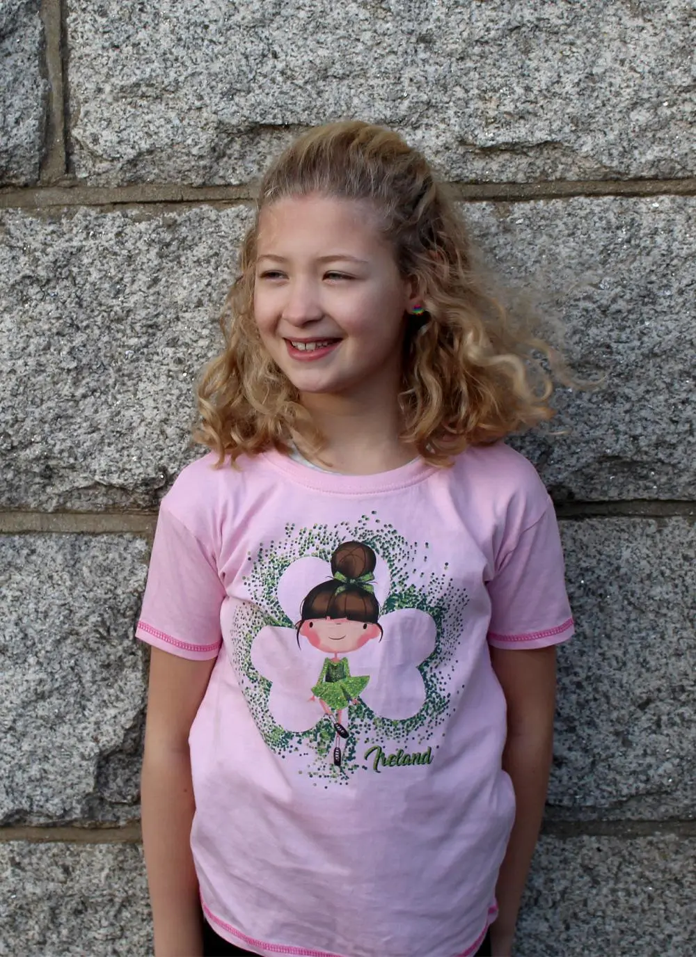 Kids Irish Dancer Shamrock T-Shirt