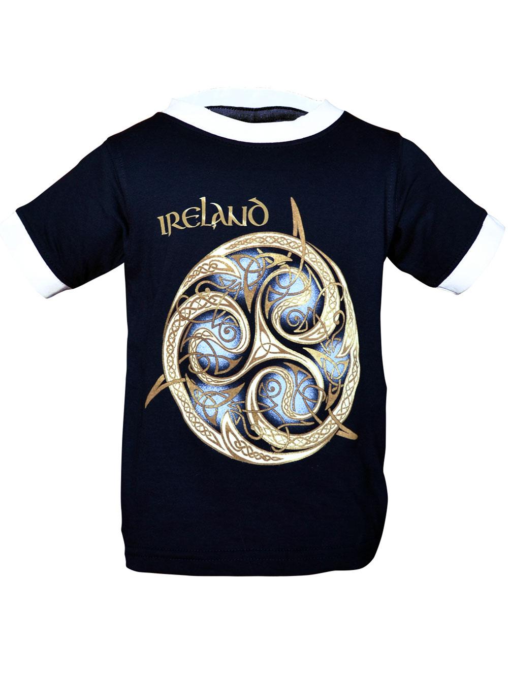 Kid's Celtic Knot Ring Navy T-Shirt | Blarney