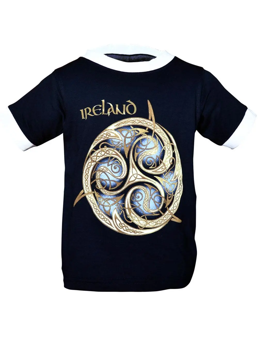 Kid's Celtic Knot Ring Navy T-Shirt