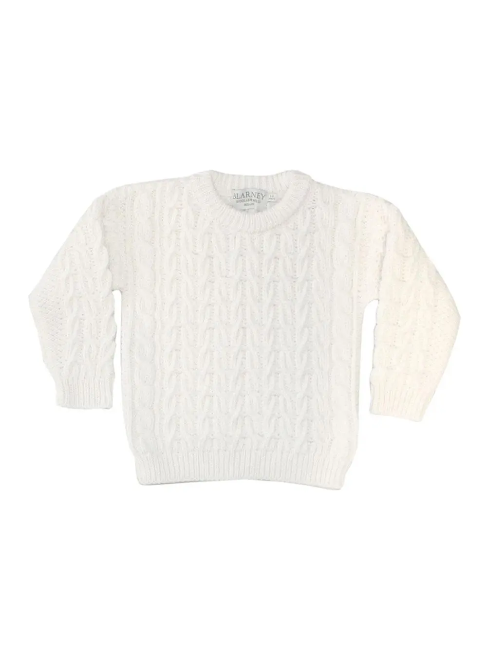 Kids Crew Neck Aran Sweater