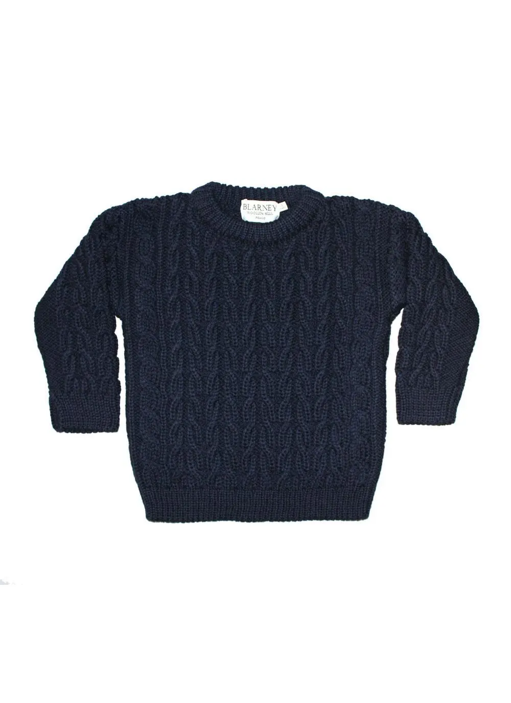Kids Crew Neck Aran Sweater