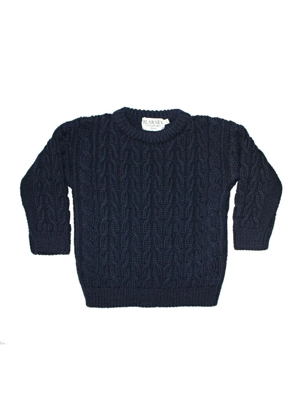 Kids Crew Neck Aran Sweater
