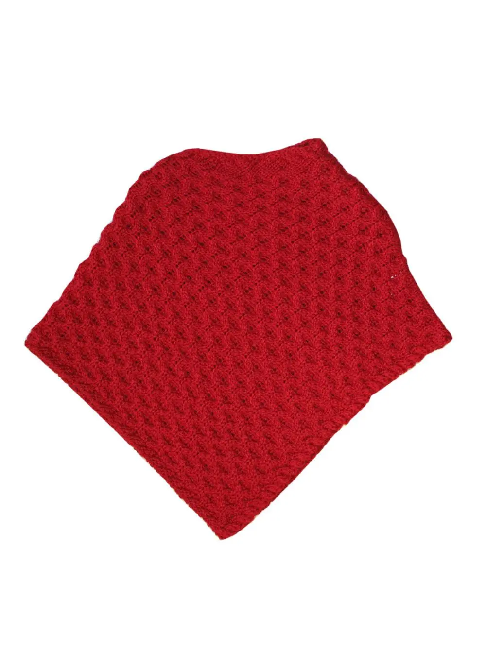 Girls Aran Poncho