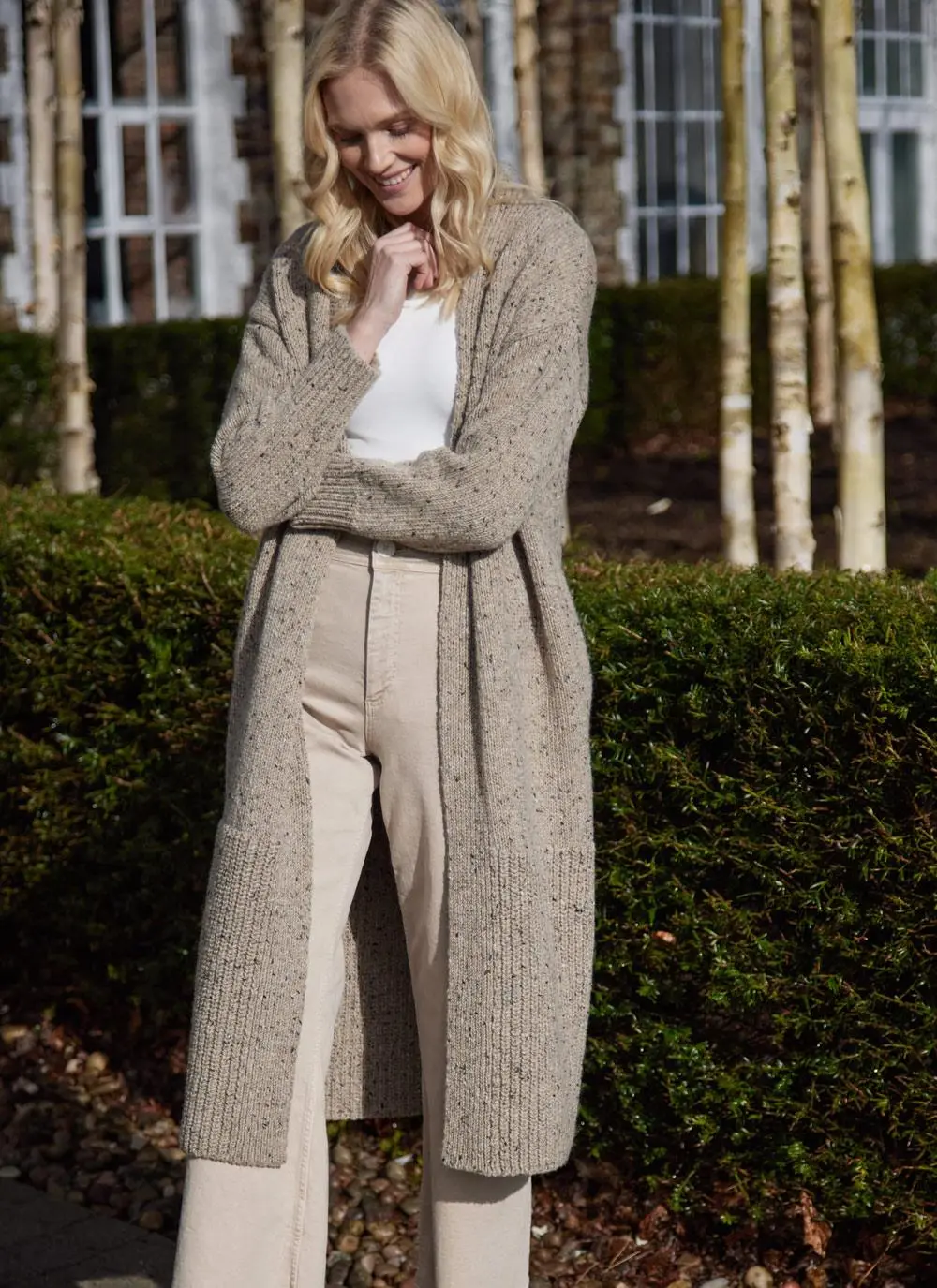 Killaloe Longline Tweed Cardigan 