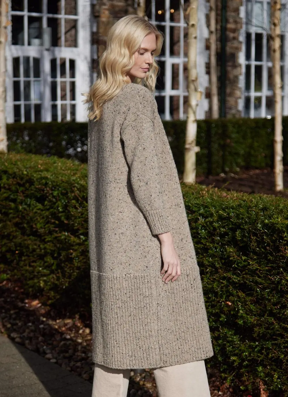 Killaloe Longline Tweed Cardigan 