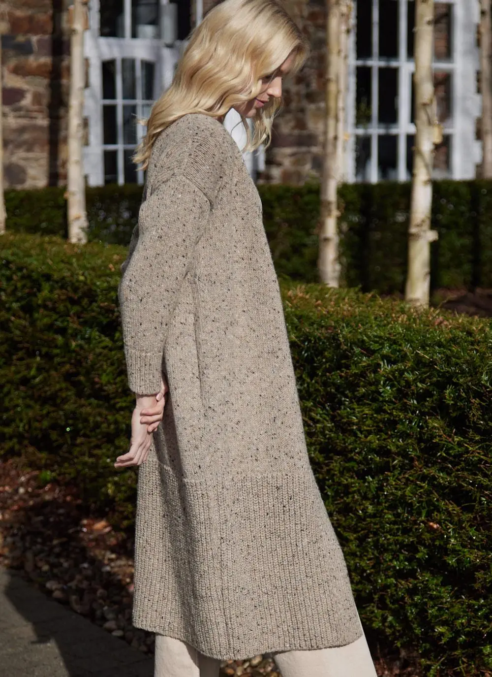 Killaloe Longline Tweed Cardigan 