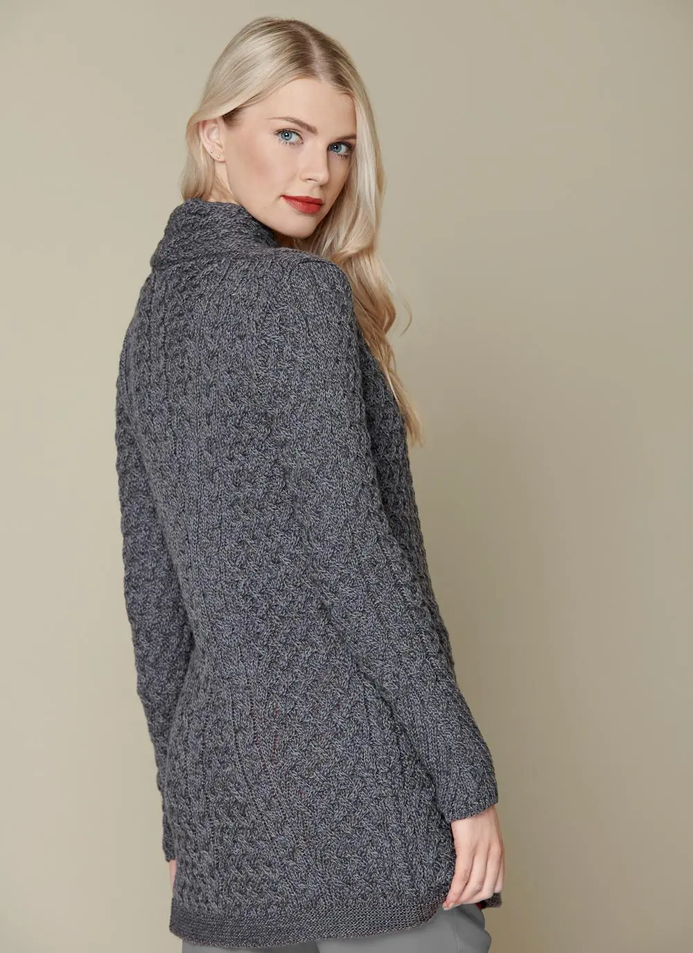 Kinsealy Trellis Wool Biker Coat