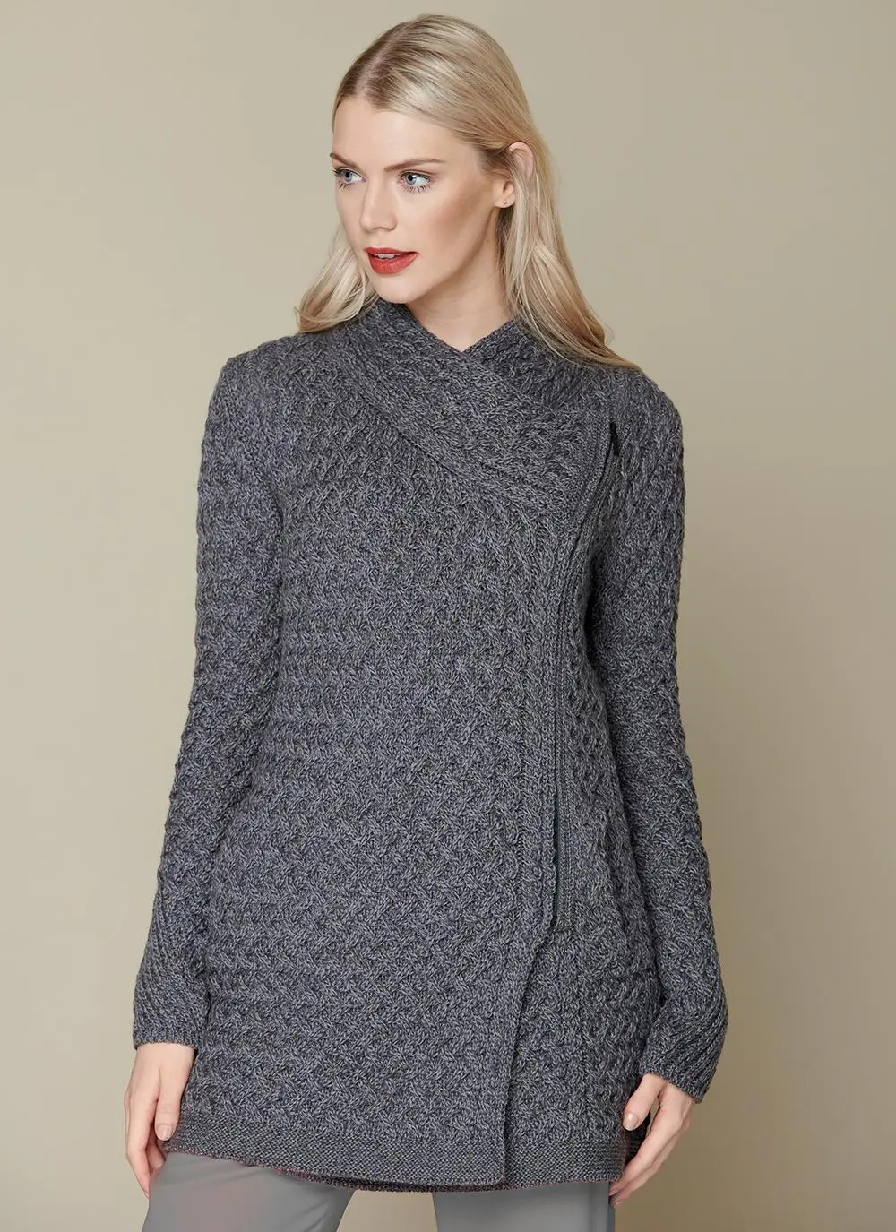 Kinsealy Trellis Wool Biker Coat