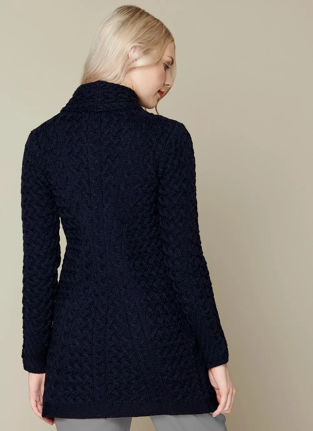 Kinsealy Trellis Wool Biker Coat