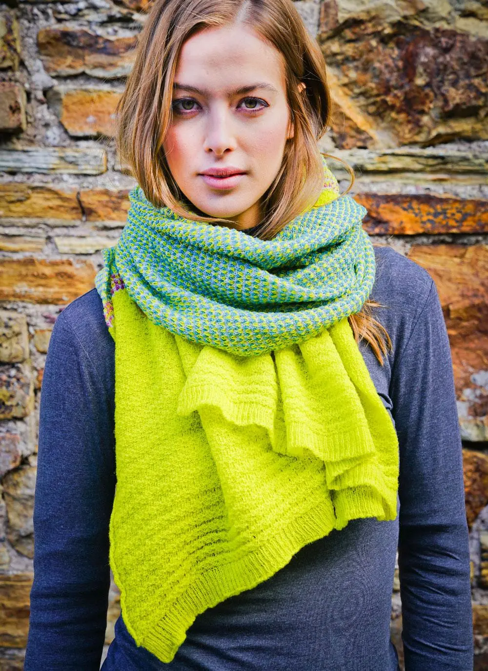 Knitted Scarf Yellow