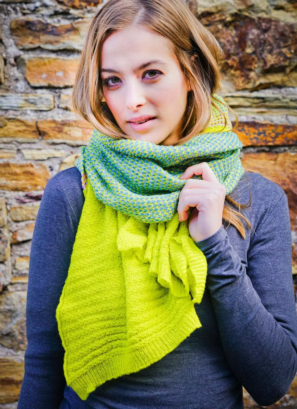 Knitted Scarf Yellow