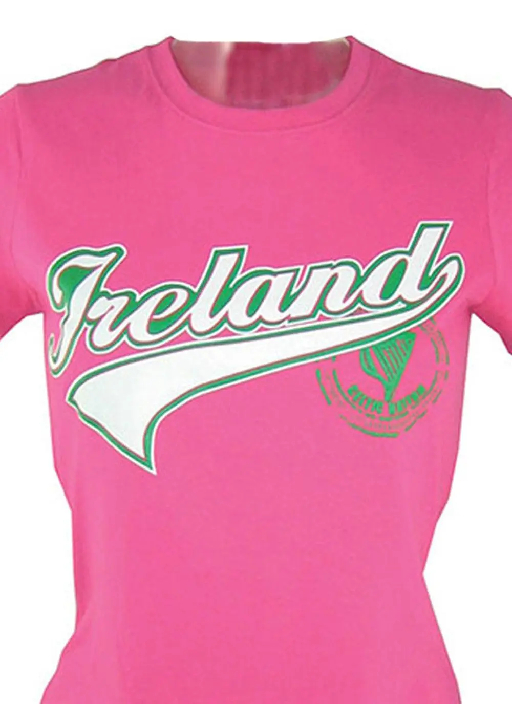 Women's Fitted Pink Ireland T-Shirt