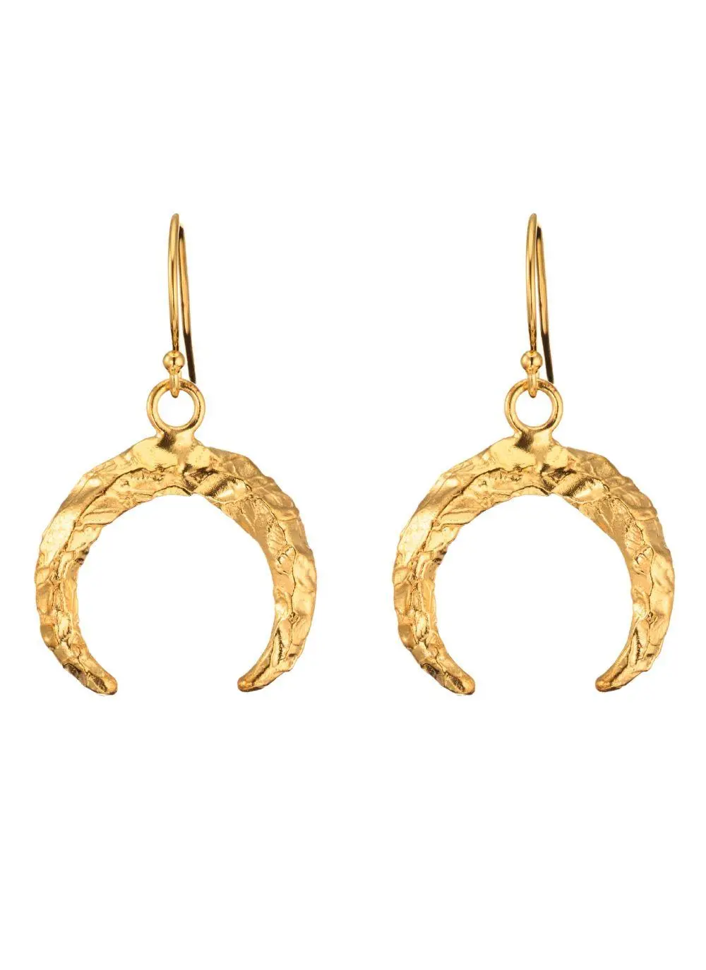 18K Gold Vermeil Torc Drop Earrings