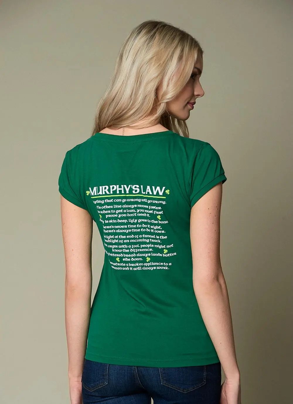 Ladies Exclusive Murphy's Law V-Neck T-Shirt