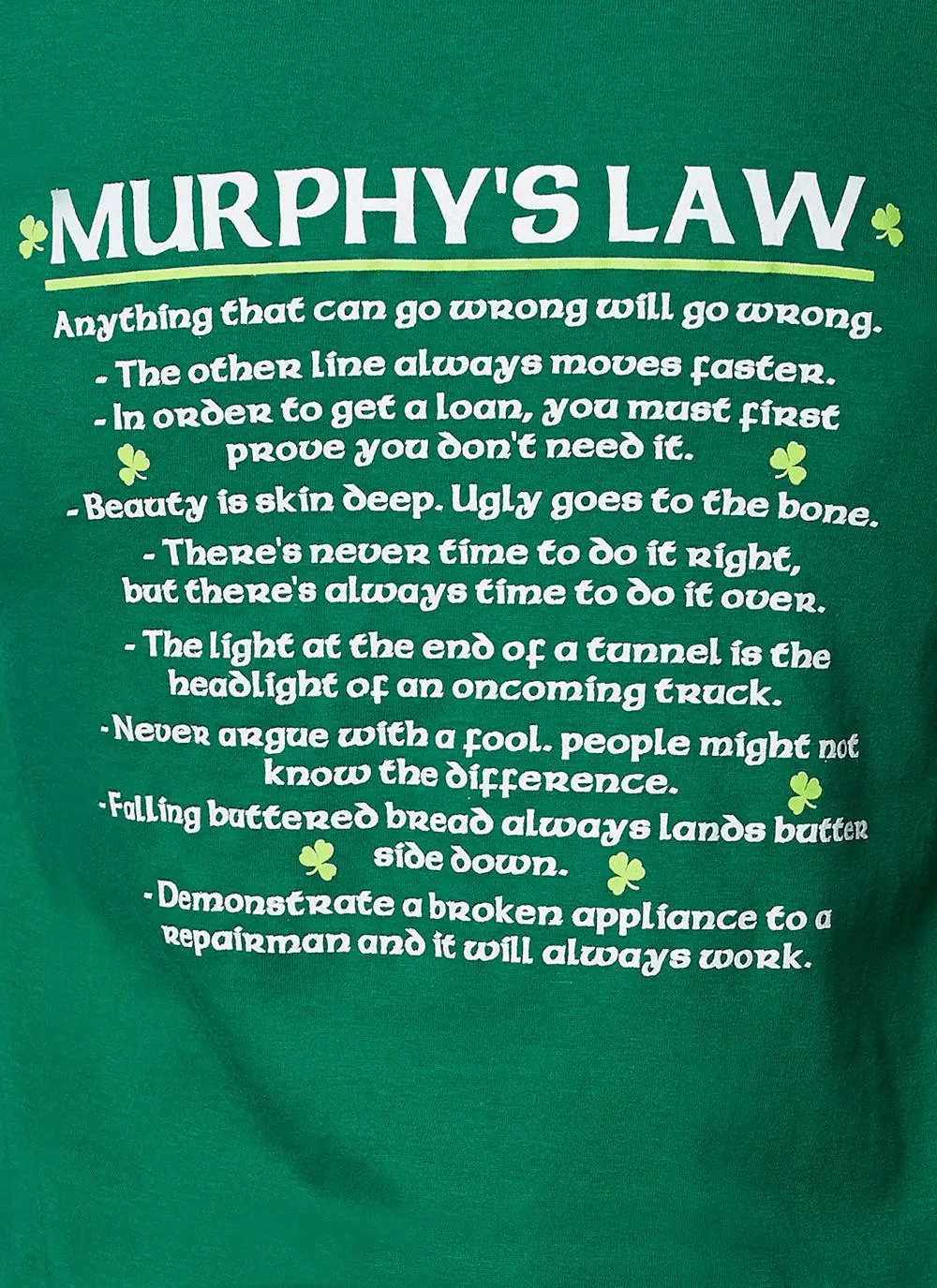 Ladies Exclusive Murphy's Law V-Neck T-Shirt