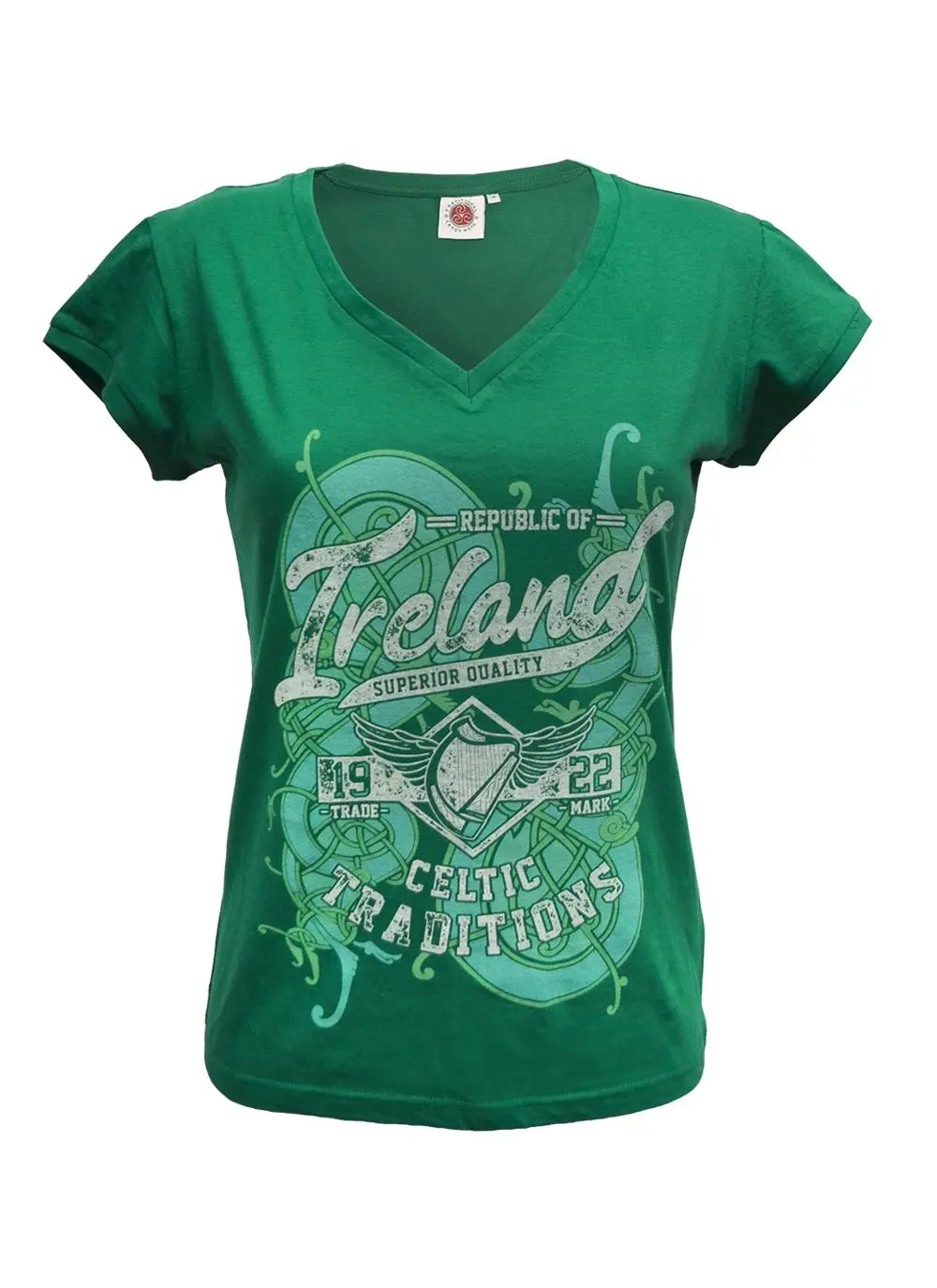Ladies Ireland Celtic Traditions V-Neck T-Shirt