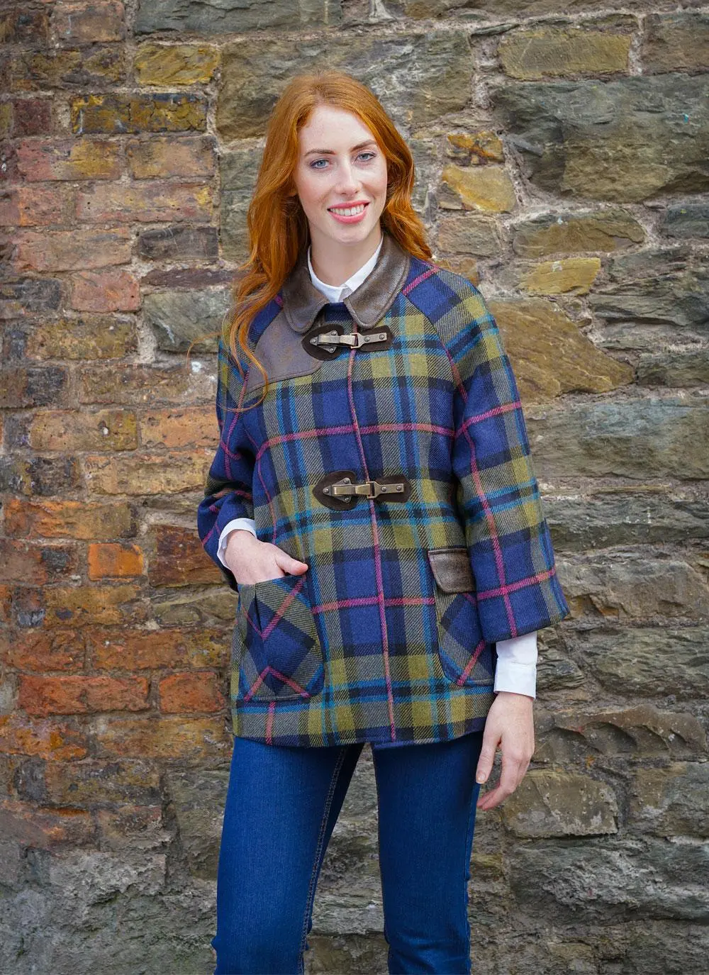 Ladies Tartan Wool Cape