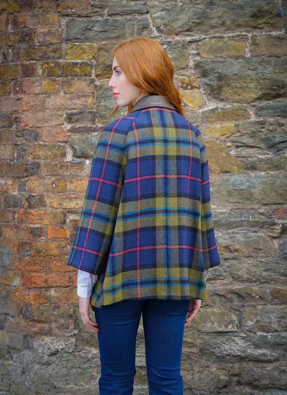 Ladies Tartan Wool Cape