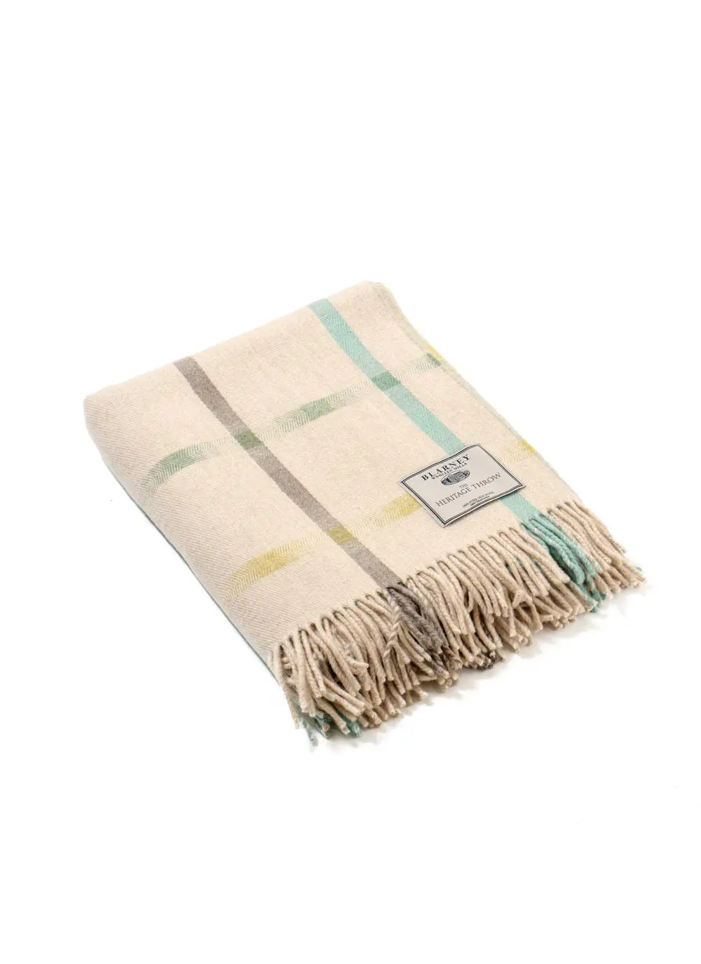 Lahinch Windowpane Lambswool Throw