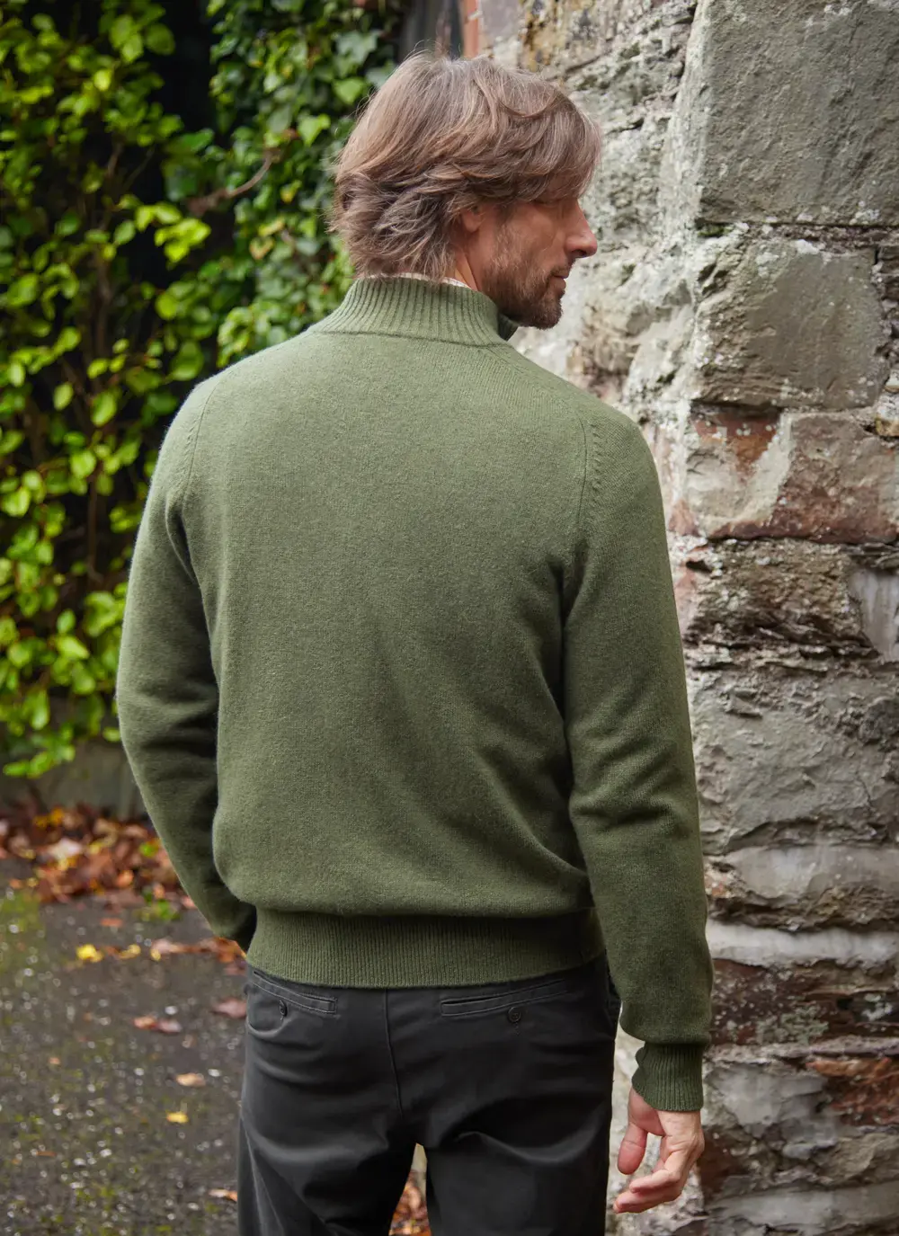 Lambswool Half Zip Sweater