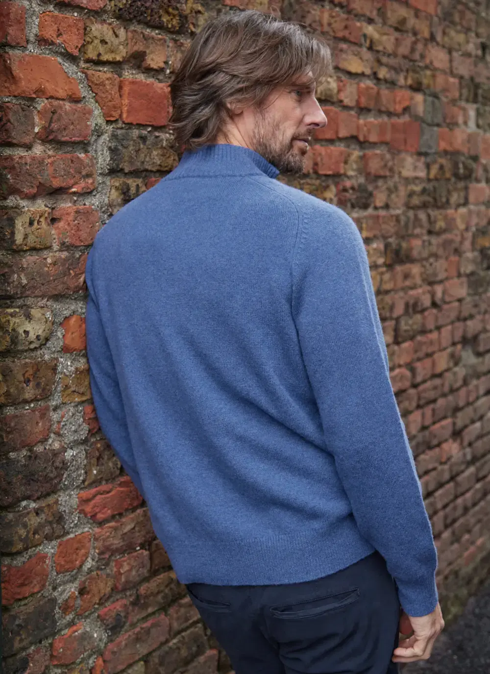 Lambswool Half Zip Sweater