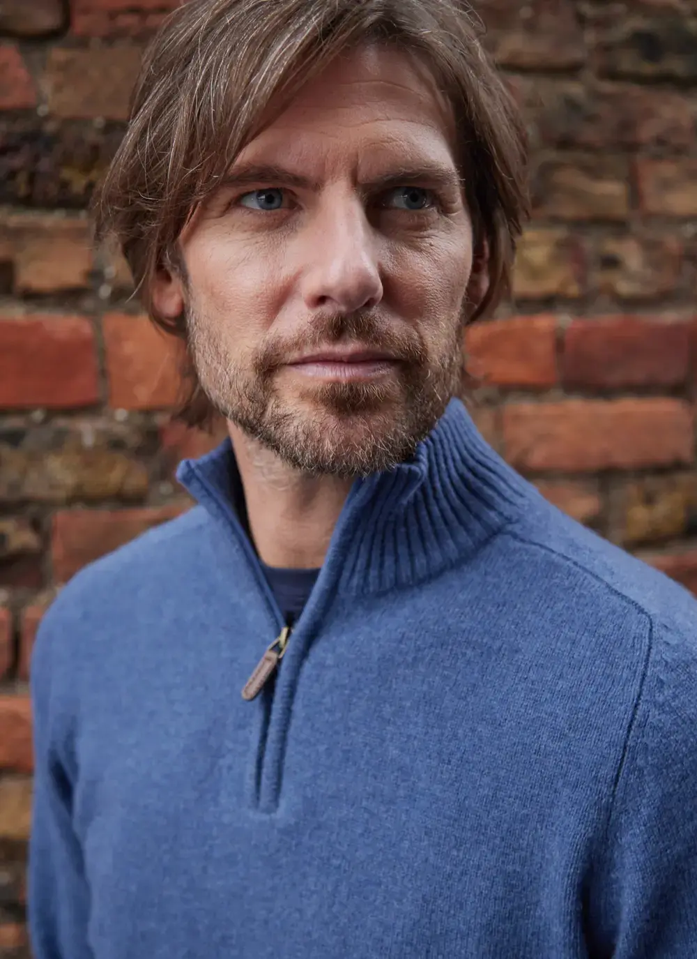 Lambswool Half Zip Sweater
