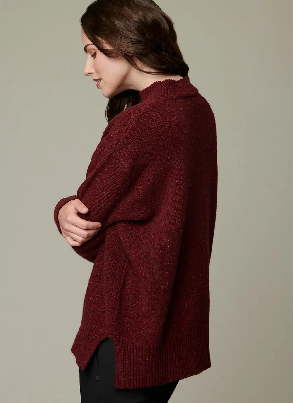 Lambswool High Crew Neck Sweater