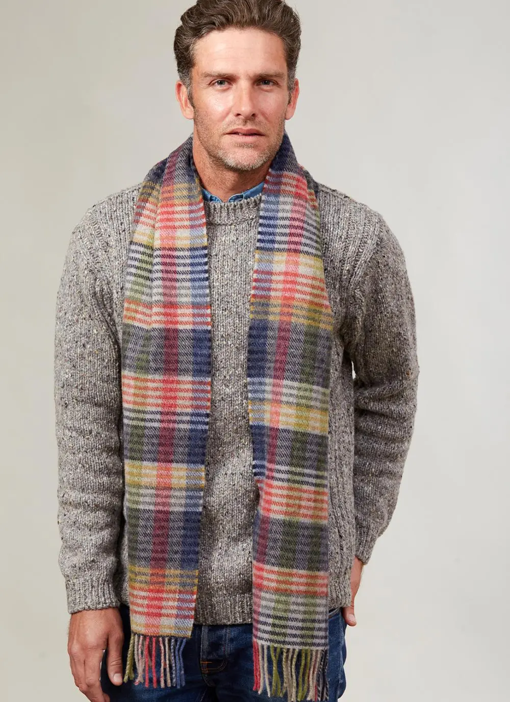 Lambswool Scarf Multicolor Stripe